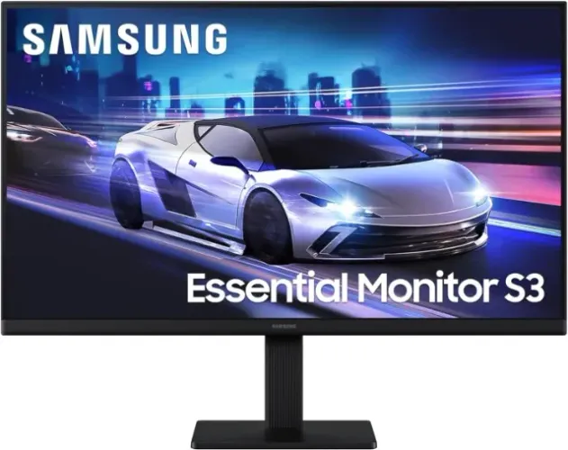Monitor Gamer Samsung 24" FHD, IPS,120 Hz, HDMI, VGA,Preto, Essential S3  (NOVO/GARANTIA)
