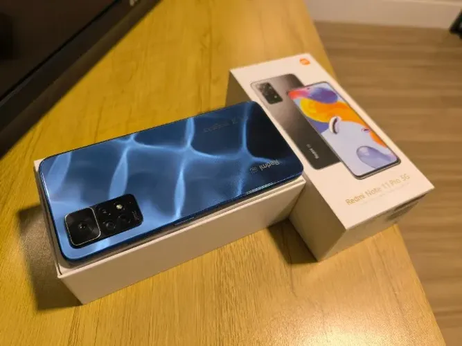 Celular Xiaomi Redmi Note 11 Pro 5G 128GB - Azul - Estado de Novo!