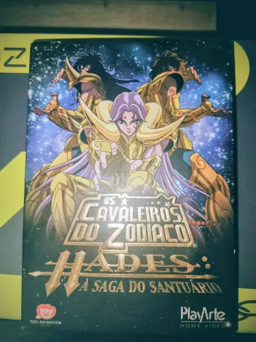 Box Dvds Cavaleiros do Zodíaco Hades Santuário.