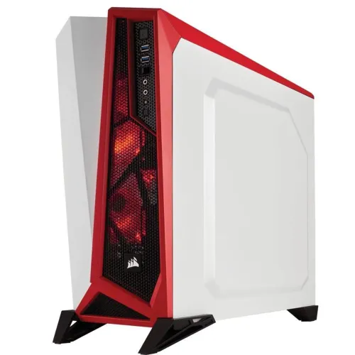 Gabinete Corsair Spec Alpha Edition Branco/Vermelho sem Fonte CC-9011083-WW