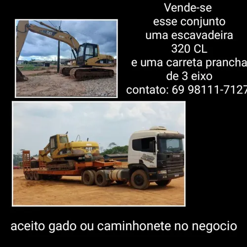 Conjunto de carreta prancha a venda