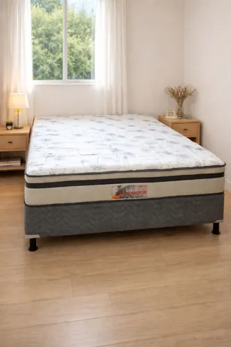 Cama box casal molas ensacadas D45 