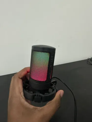 Microfone RGB Show de Bola - Áudio Top com Visual de Setup Gamer