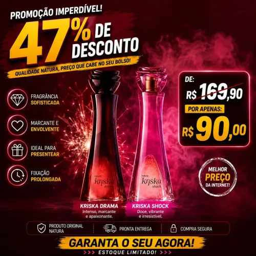 PROMOÇÃO IMPERDÍVEL NATURA!