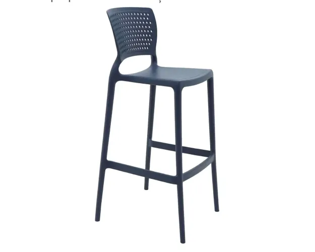 Banqueta alta p/ bar - Tramontina - Serena Azul Navy - Polipropileno