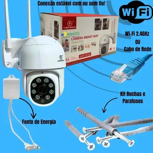 Câmera de segurança externa 360