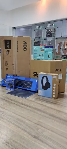 Computador Completo Intel Core i5 8gb Ssd 256gb +Monitor 21,5 Aoc +Acessórios - Loja fs 