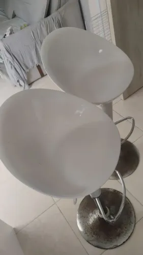 Vendo baquetas brancas giratórias - usadas