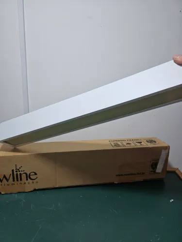 Luminária LED Perfil 60cm 3000K (Luz Morna) Nova na Caixa