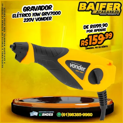 Gravador Elétrico 10W GRV7000 220v Vonder