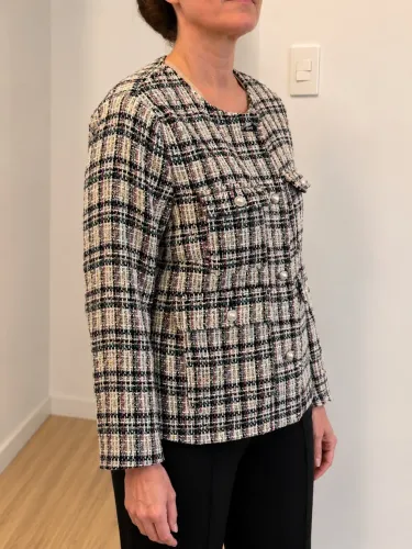 Casaco Tweed H&M - XG/XXL - Comprado o Exterior