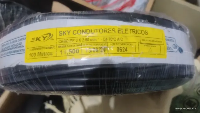 Cabo flexível PP 3x2.5mm