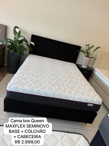 Cama Box Queen MAXFLEX SEMINOVO - ENTREGO