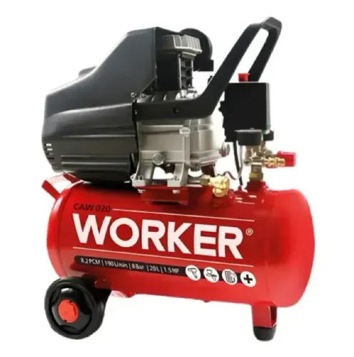 Compressor de Ar de uso em tarefas domésticas e oficinas 2Hp 24 Litros Worker