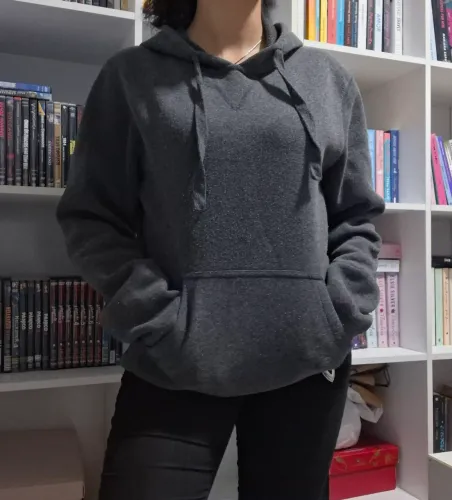 Blusa Moletom Cinza - Tamanho M