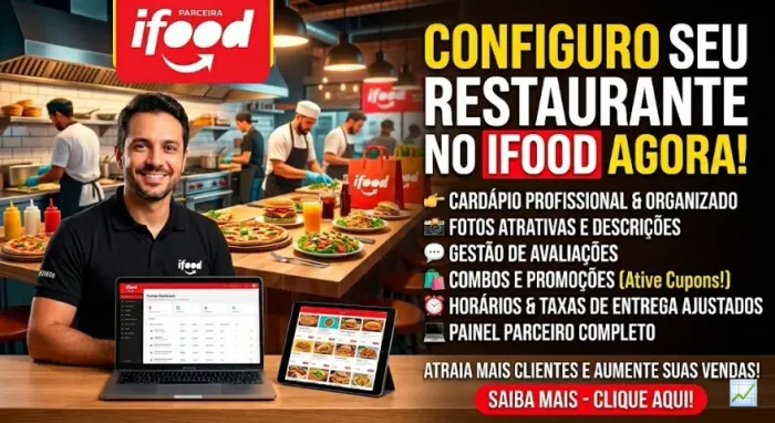 CONFIGURO SEU RESTAURANTE NO IFOOD AGORA! 