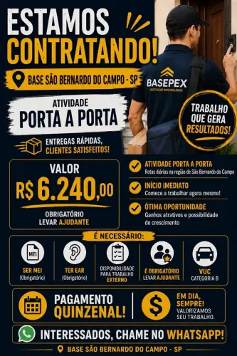  ÚLTIMAS VAGAS | INÍCIO IMEDIATO ?