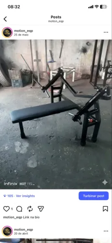 Supino reto articulado