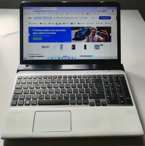 Sony VAIO branco | SSD 240GB | Bateria e teclado novos