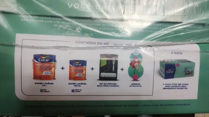 Tinta Coral Kit Disney Bela Antimanchas