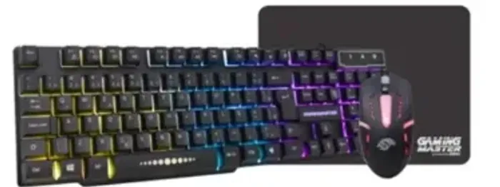 Kit Gamer Km5228 Rgb Rainbow + Moa834 + Pad Fxx