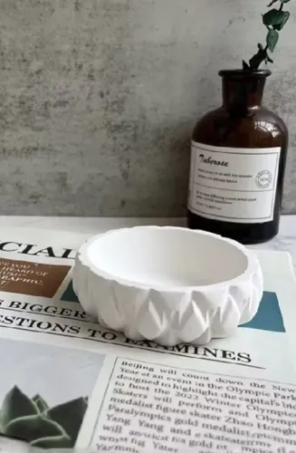 Vasinhos de Gesso Cru Para Artesanato Kit