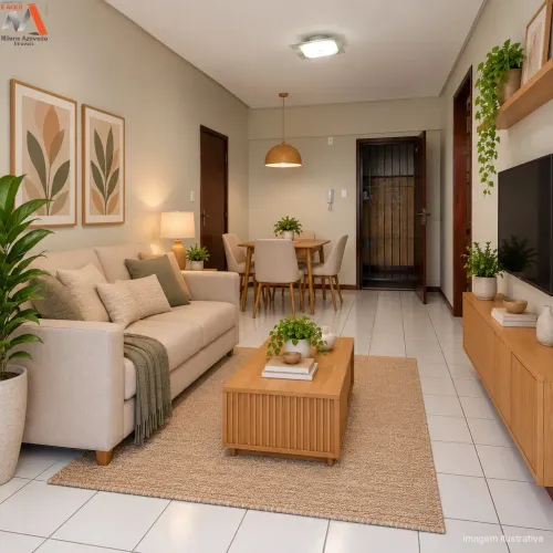 Apartamento com closet e sacada no Edifício Palácio do Rádio