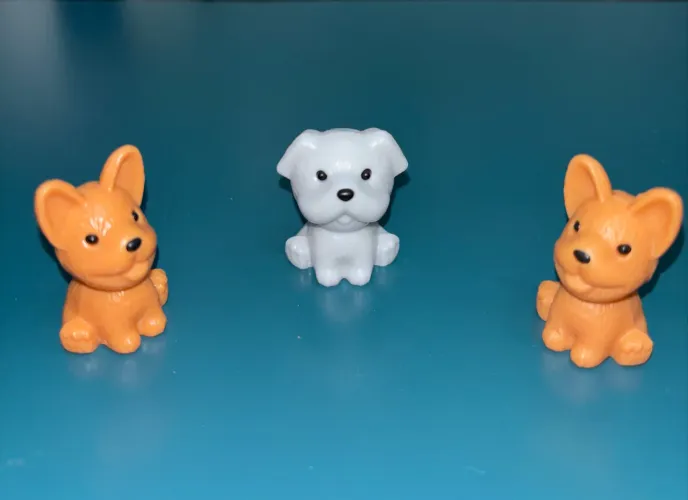 Kit 3 Cachorrinhos Pet- compatível com Barbie Novo