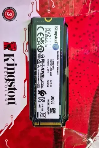 SSD NVMe Kingston 500GB - 99% de Saúde