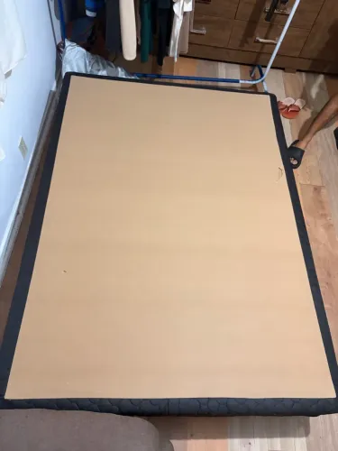 Cama box casal com colchão 