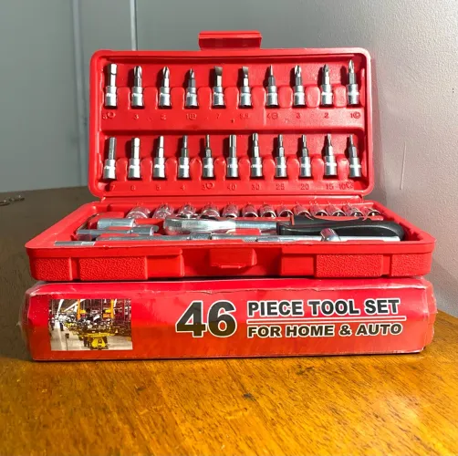 Kit catracas ferramentas 46 peças