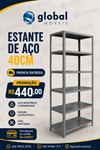 Estante de aço 40cm