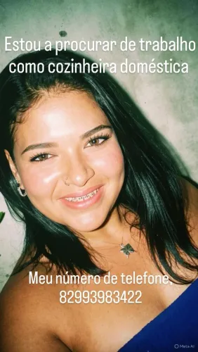 Sou Jéssica tenho 32 anos trabalho na linpeza