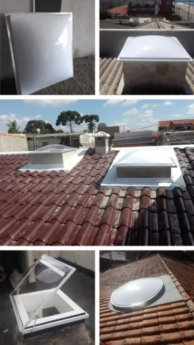 Clarabóias/Domos em Acrílico 1° linha