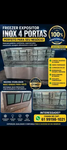 Freezer expositor muito novo