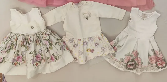 Vestidos para meninas tamanho 1 a 2 anos