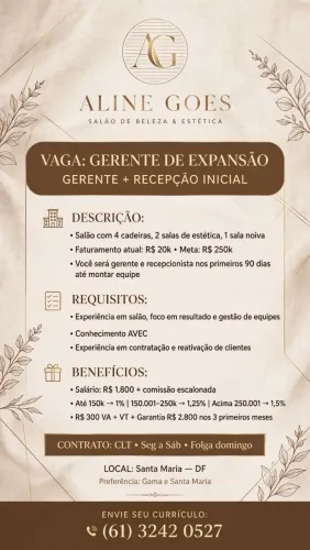 Salão de beleza - Gerente