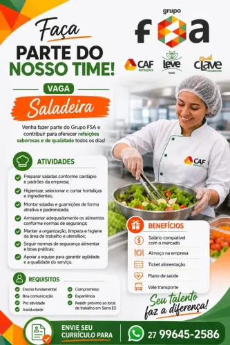 VAGA DE SALADEIRA