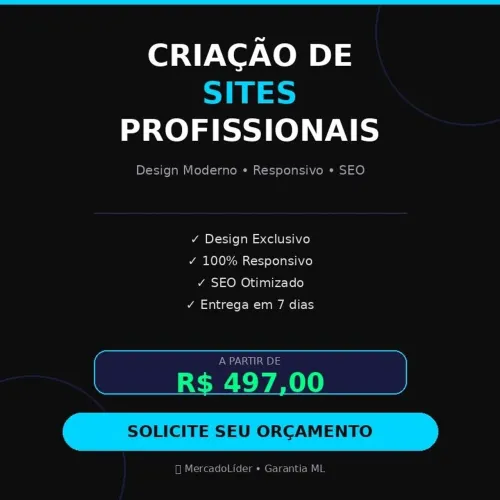 Crio sites modernos para seu negócio