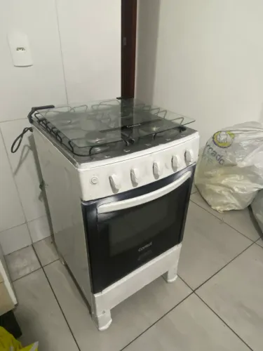 Fogão cônsul branco funcionado ok