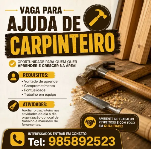 Ajudante de Carpintaria 