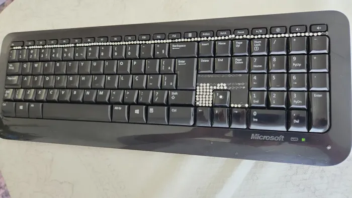 Teclado s/ fio Microsoft 800 s/ receptor
