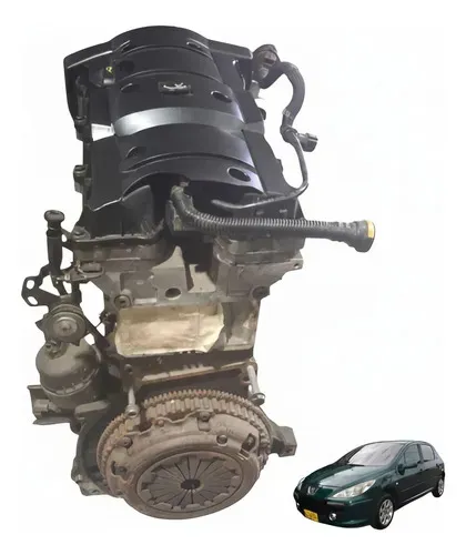 Motor Parcial Peugeot 307 Hatch Manual 1.6 2008 Uzad0