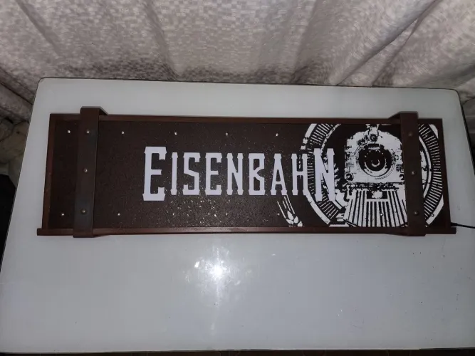 Luminoso Eisenbahn Midnigth Led Gravado a Laser. 