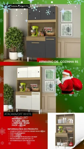 Armário de cozinha Kit 0.90 