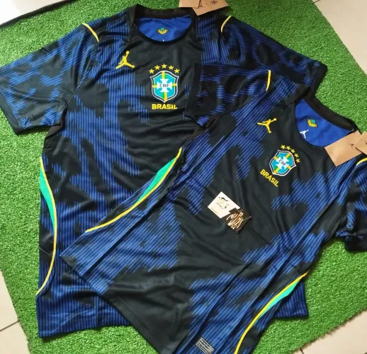 Camisa Brasil Torcedor Jordan Azul 2026/27 - Away Lançamento Copa