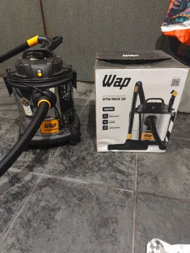 Aspirador Pó e Água WAP GTW Inox 20 com Soprador 1600W 160Mbar 20 Litros