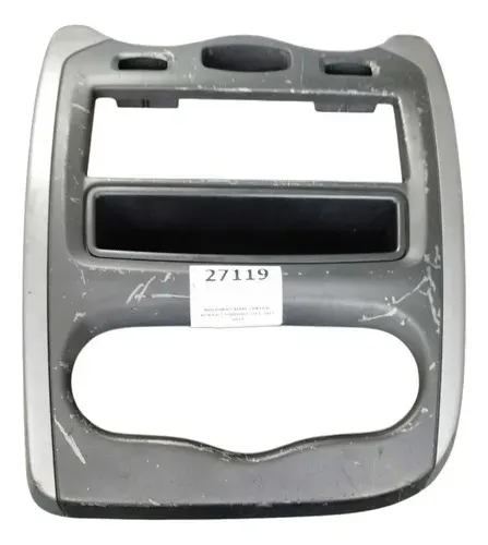 Moldura Painel Central Sandero Logan 2011 2012 2013 Orig Cinza