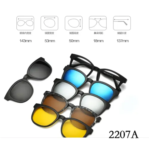 Fashion Clip on Magnetic Women Sunglasses Men  Magnet Clip Myopia Glasses Outdoor Sports