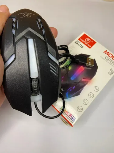 Mouse Óptico Gamer com Fio Led RGB KA-778 Kapbom an2